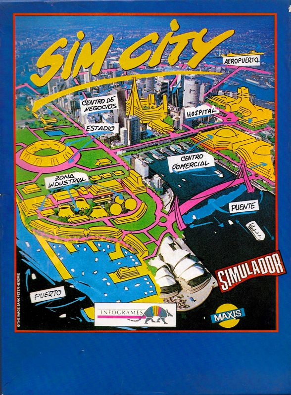 Front Cover for SimCity (DOS)