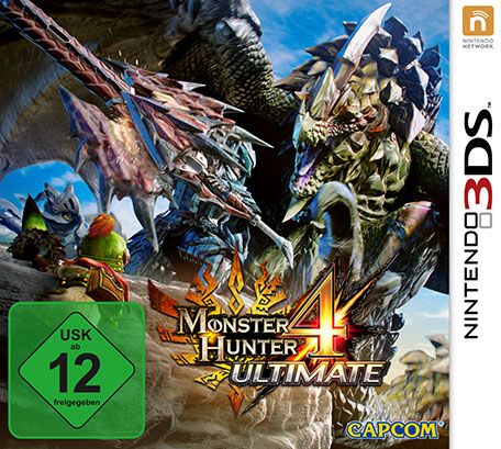 Front Cover for Monster Hunter 4: Ultimate (Nintendo 3DS) (download release)
