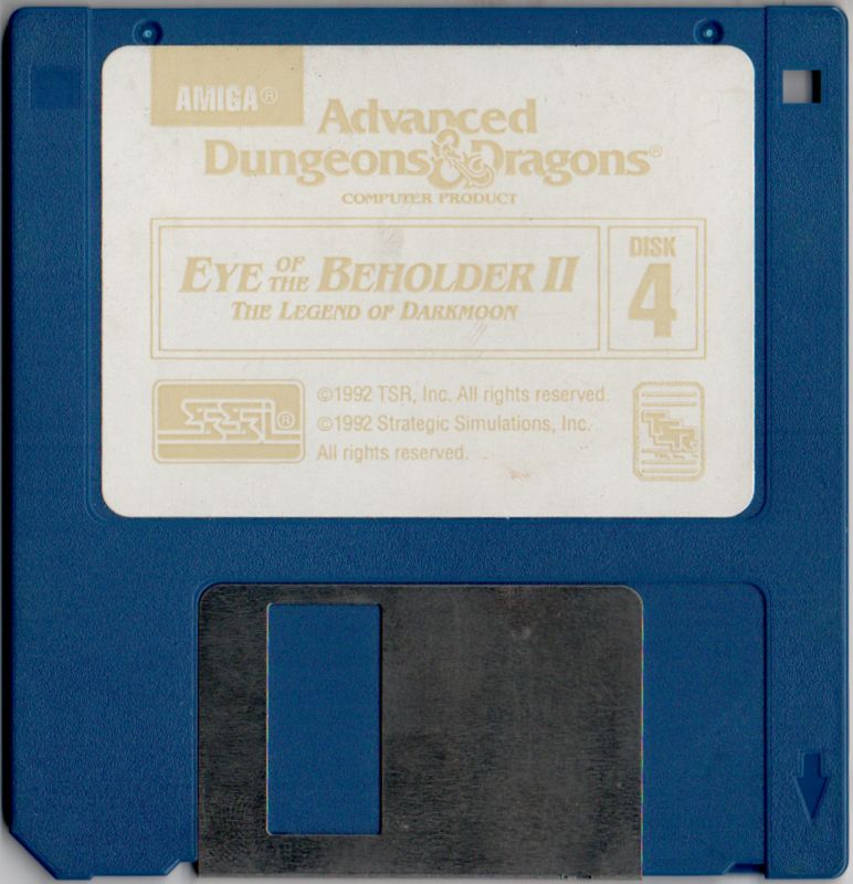 Media for Eye of the Beholder II: The Legend of Darkmoon (Amiga): Disk 4