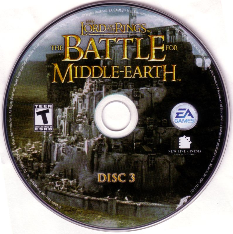 Media for The Lord of the Rings: The Battle for Middle-earth (Windows) (CD-ROM release): Disc 3