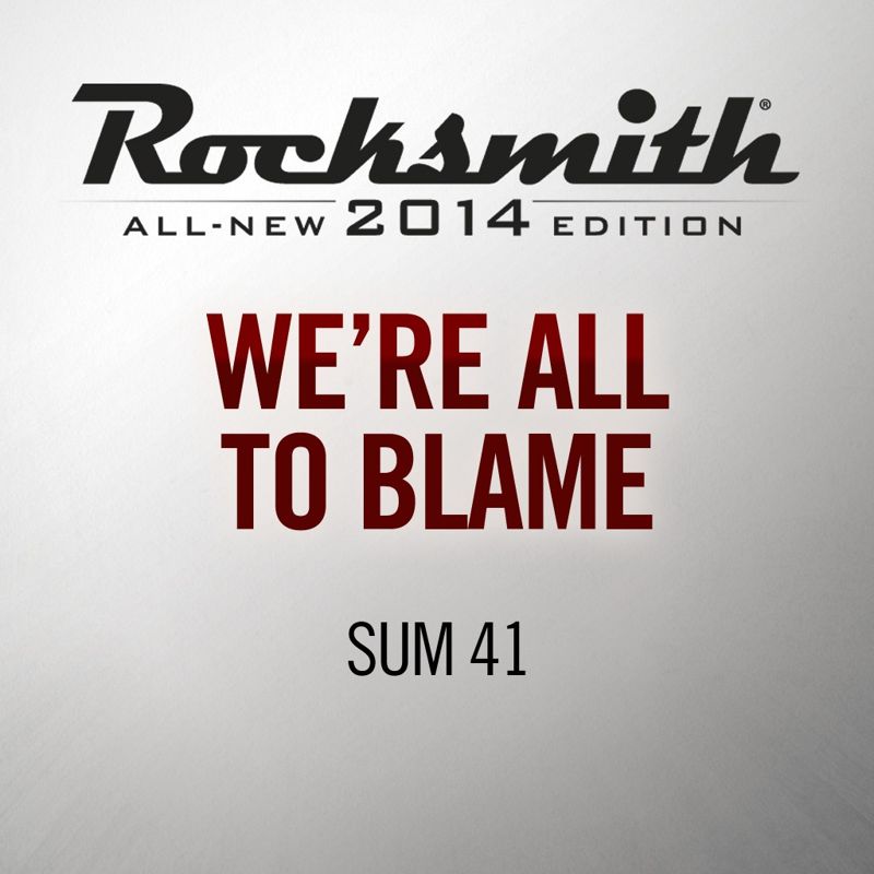 Front Cover for Rocksmith: All-new 2014 Edition - Sum 41: We're All to Blame (PlayStation 3 and PlayStation 4) (download release)