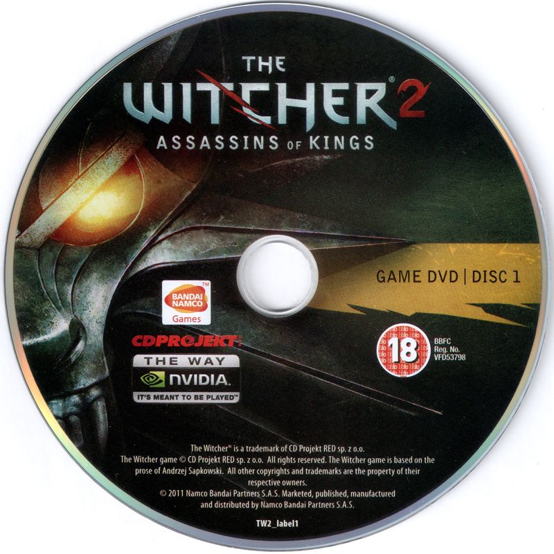 Media for The Witcher 2: Assassins of Kings (Windows): Game Disc 1