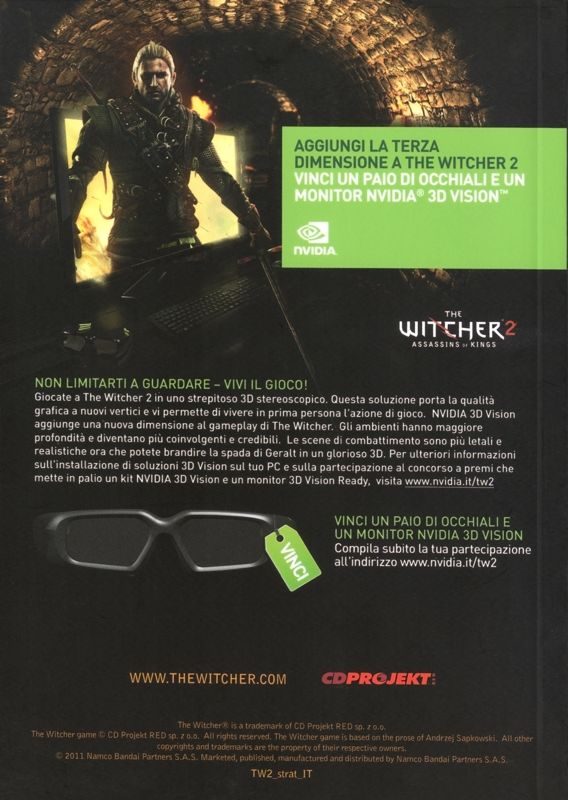 Extras for The Witcher 2: Assassins of Kings (Windows): Game Guide - Back
