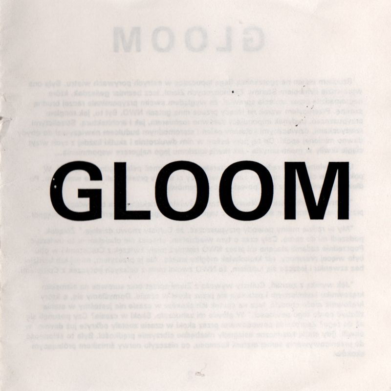 Gloom cover or packaging material - MobyGames