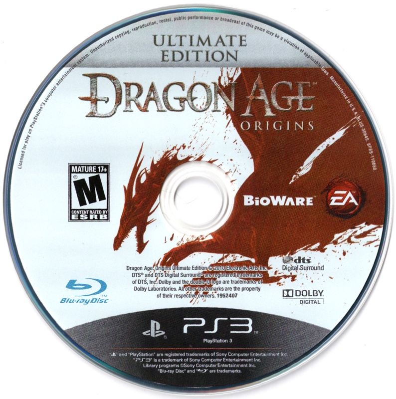 Media for Dragon Age: Origins - Ultimate Edition (PlayStation 3)