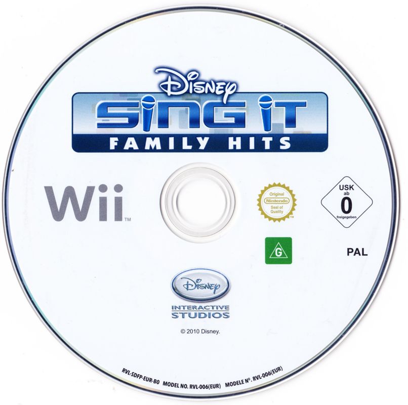 Media for Disney Sing It: Family Hits (Wii)