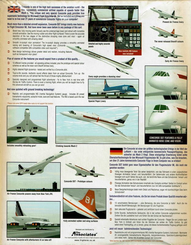 Back Cover for Concorde SST (Windows)