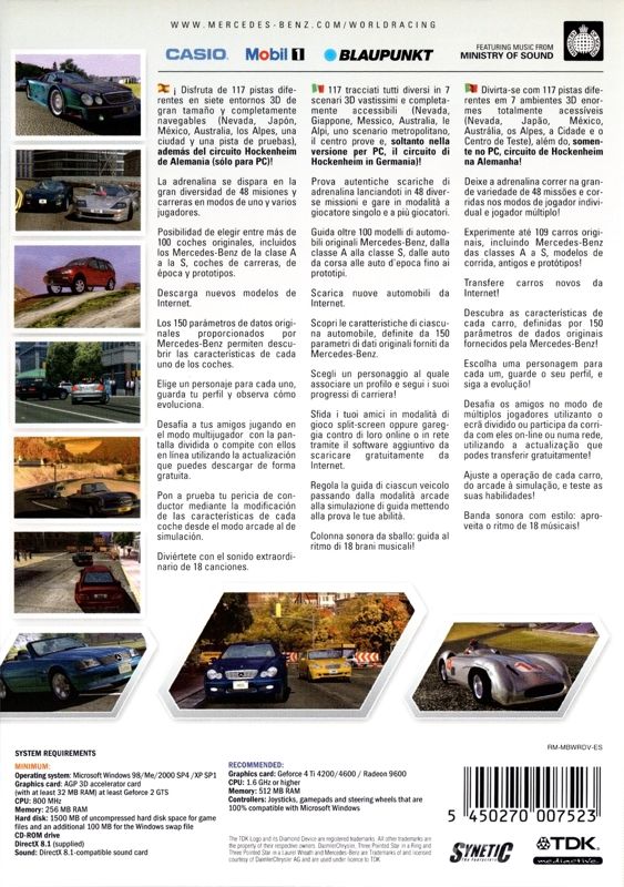 Window World Racing World Racing cover or packaging material - MobyGames