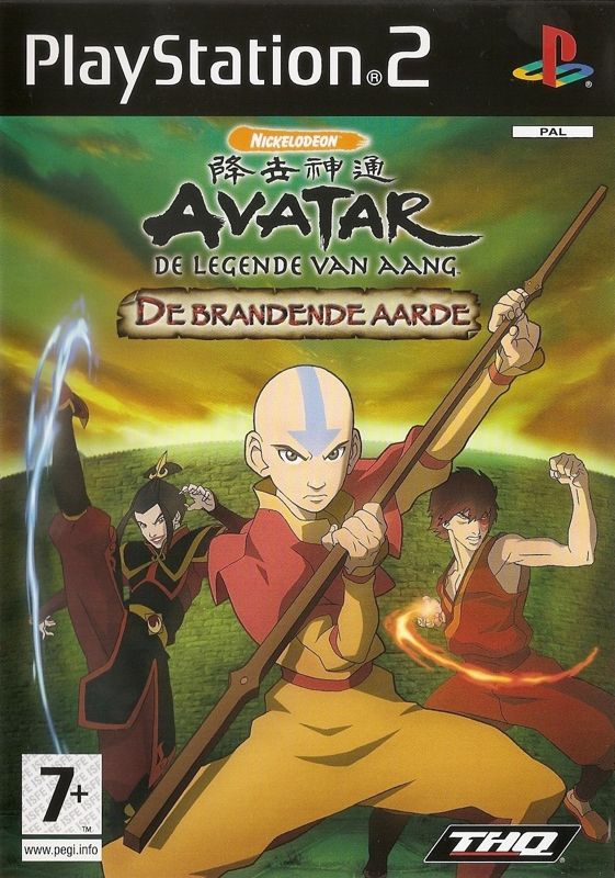 Front Cover for Avatar: The Last Airbender - The Burning Earth (PlayStation 2)