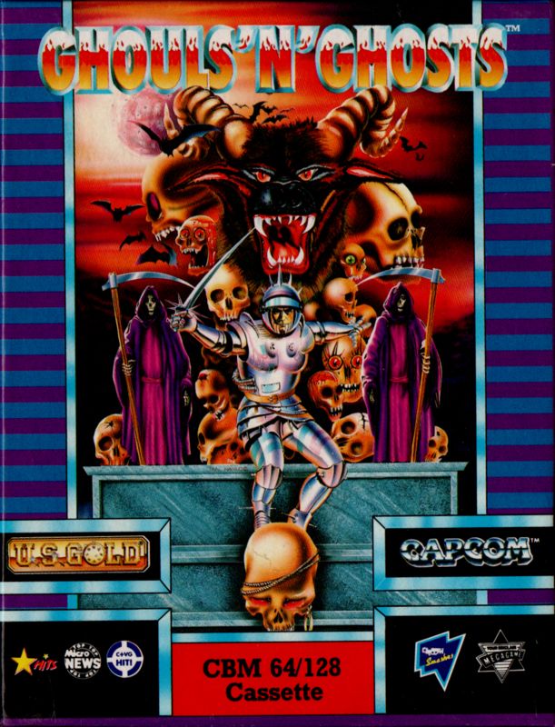 Front Cover for Ghouls 'N Ghosts (Commodore 64)