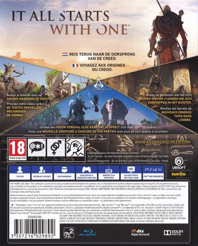Assassin'S Creed Origins - Playstation 4