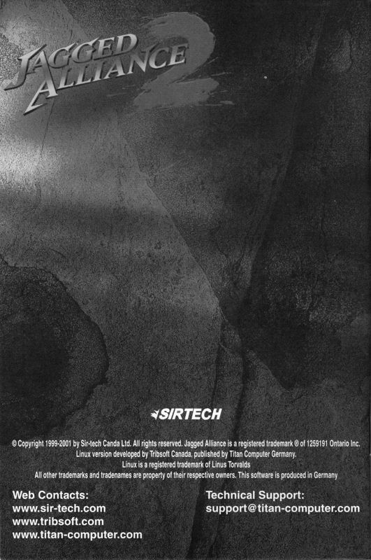 Manual for Jagged Alliance 2 (Linux): Back