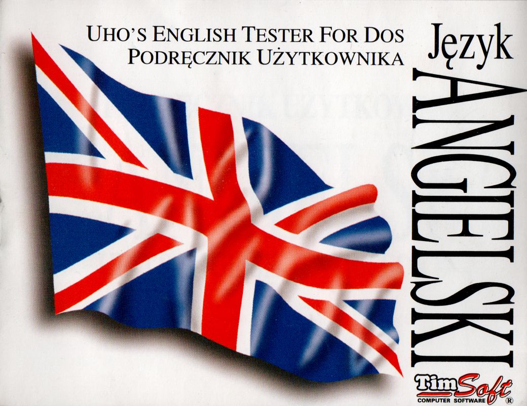 Manual for Język Angielski: UHO's English Tester for DOS (DOS) (Floppy Disk 1997 re-release): Front