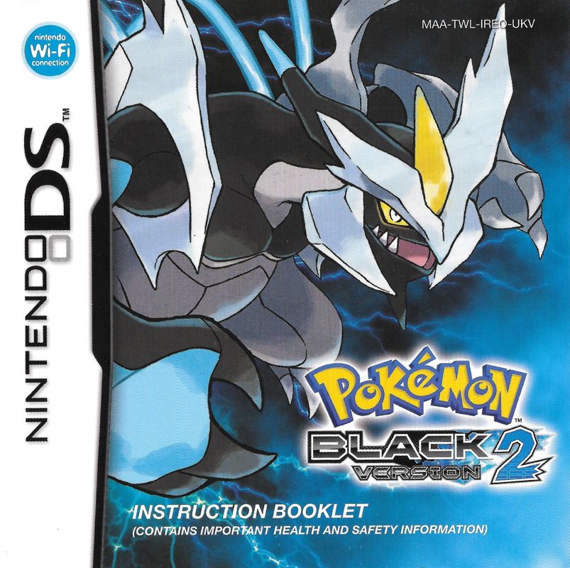 Pokemon Black Version 2 DS Replacement Spare Case Cover Art Work Only