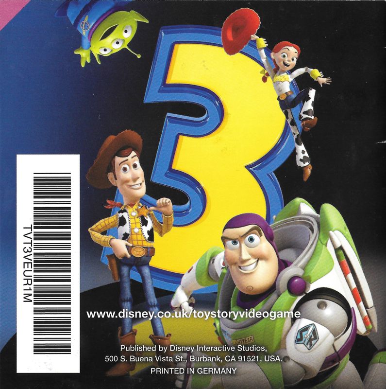 Manual for Disney•Pixar Toy Story 3: The Video Game (Nintendo DS): Back