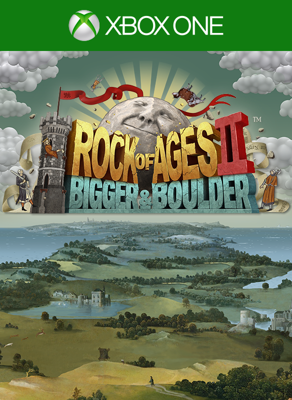 Front Cover for Rock of Ages II: Bigger and Boulder (Xbox One) (download release): 1st version