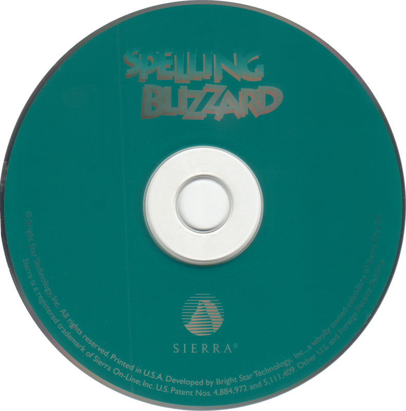 Media for Spelling Blizzard (Macintosh and Windows 16-bit)