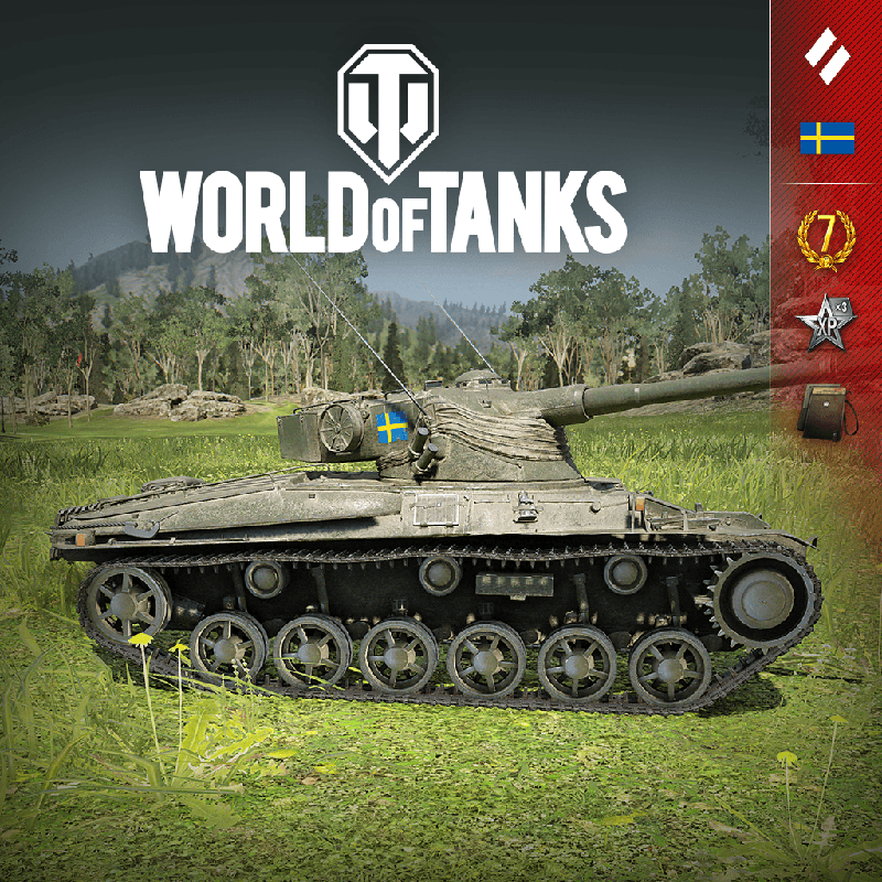 Front Cover for World of Tanks: Strv m/42-57 Ultimate (PlayStation 4) (download release)