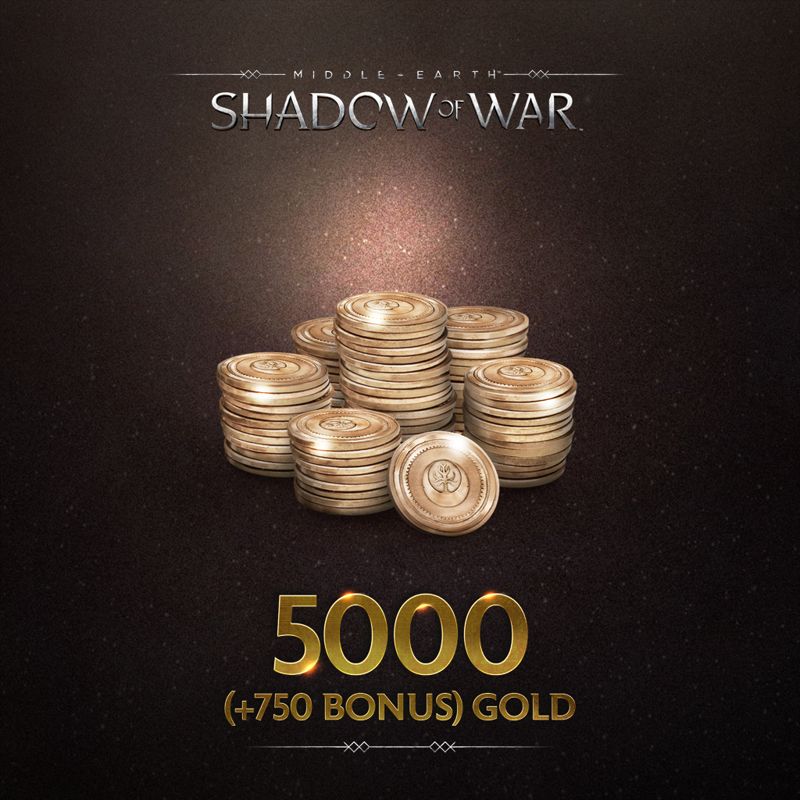Front Cover for Middle-earth: Shadow of War - 5000 (+750 Bonus) Gold (PlayStation 4) (download release)