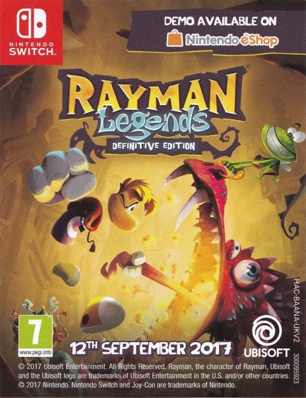 Rayman Legends cover or packaging material - MobyGames