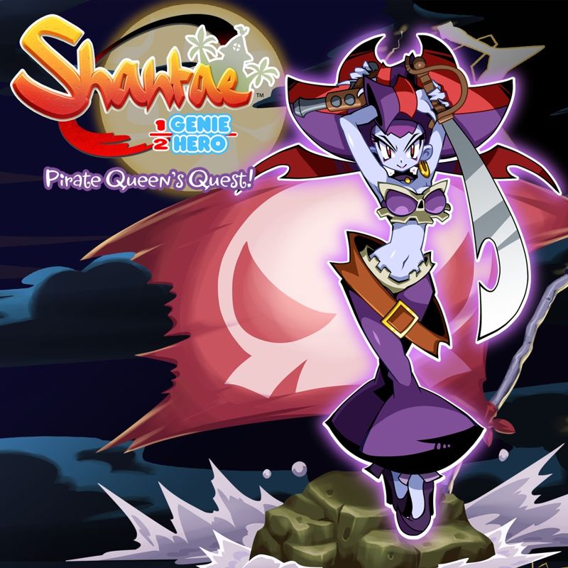 Front Cover for Shantae: 1/2 Genie Hero - Pirate Queen's Quest (PS Vita and PlayStation 4) (download release)