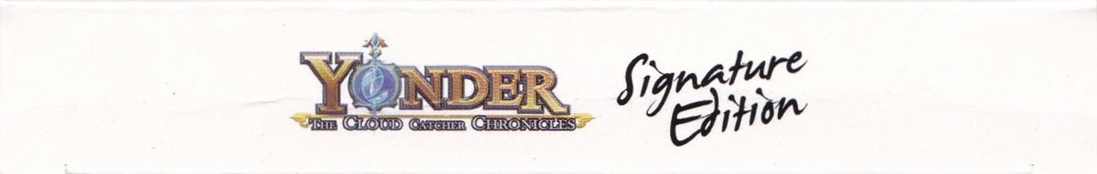 Spine/Sides for Yonder: The Cloud Catcher Chronicles (Signature Edition) (PlayStation 4): Bottom/Top