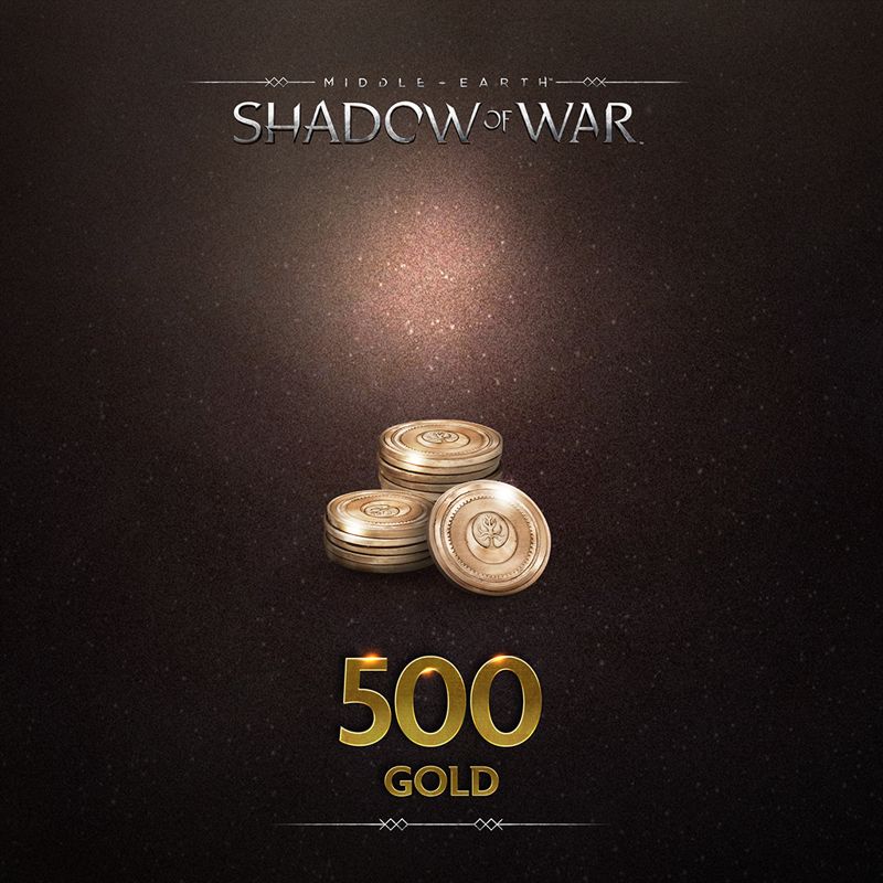 Front Cover for Middle-earth: Shadow of War - 500 Gold (PlayStation 4) (download release)
