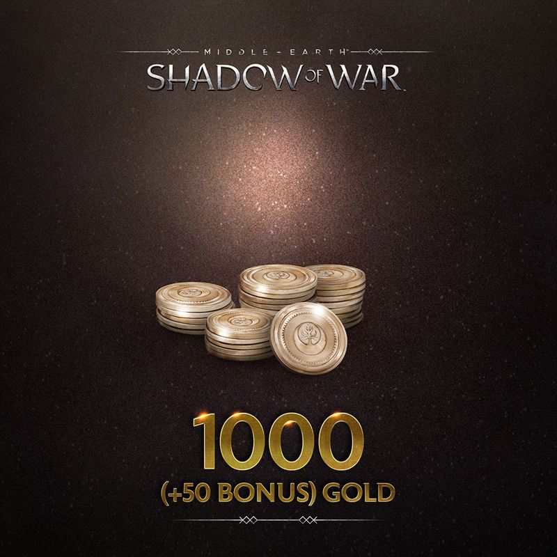 Front Cover for Middle-earth: Shadow of War - 1000 (+50 Bonus) Gold (PlayStation 4) (download release)