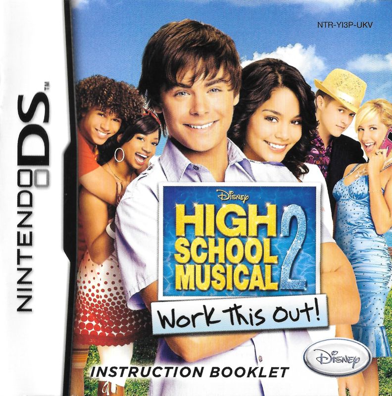 Manual for High School Musical 2: Work This Out! (Nintendo DS): Front