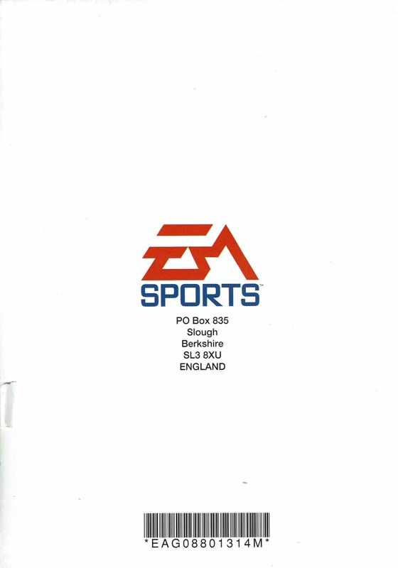 Manual for NHL 98 (Windows): Back