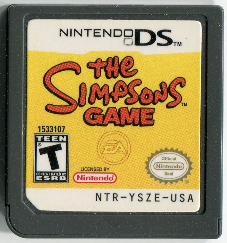 The Simpsons Game cover or packaging material - MobyGames