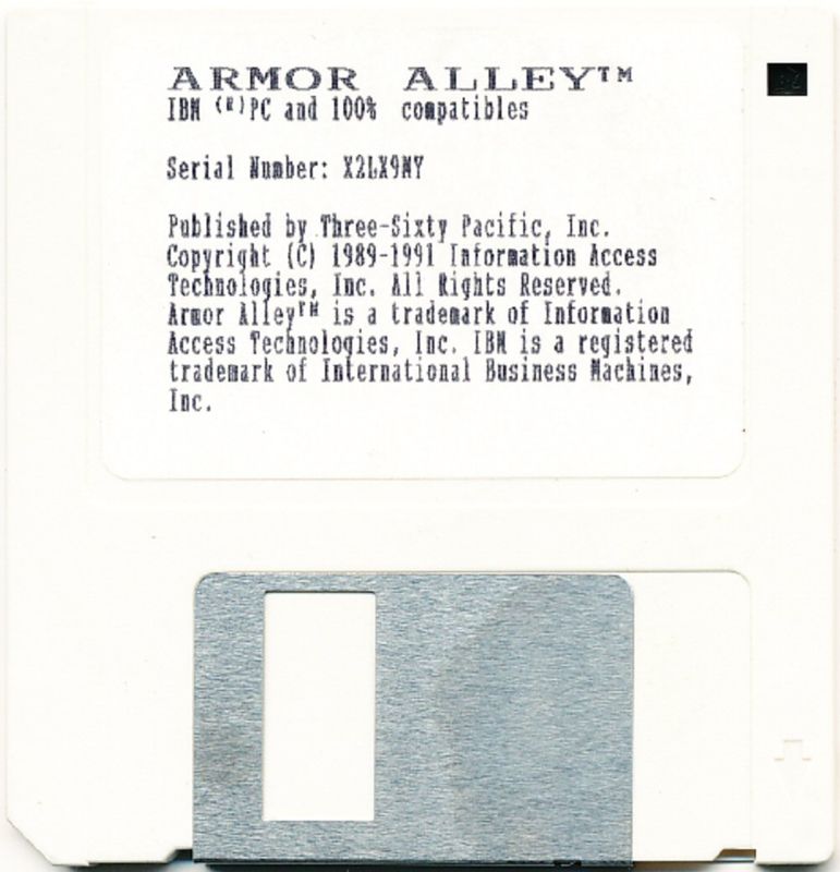 Media for Armor Alley (DOS) (3.5 release)