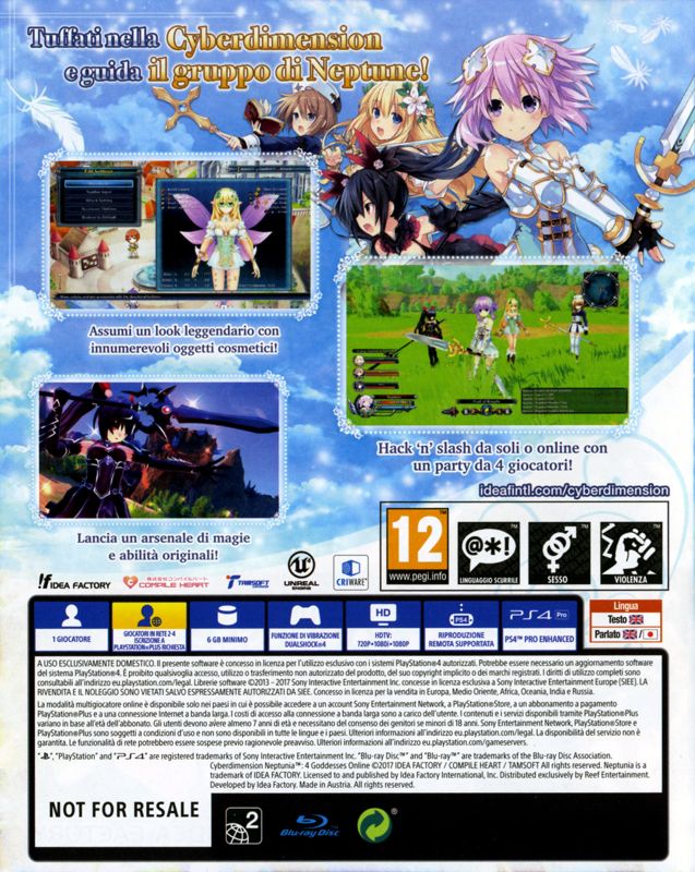 Cyberdimension Neptunia: 4 Goddesses Online - PlayStation 4