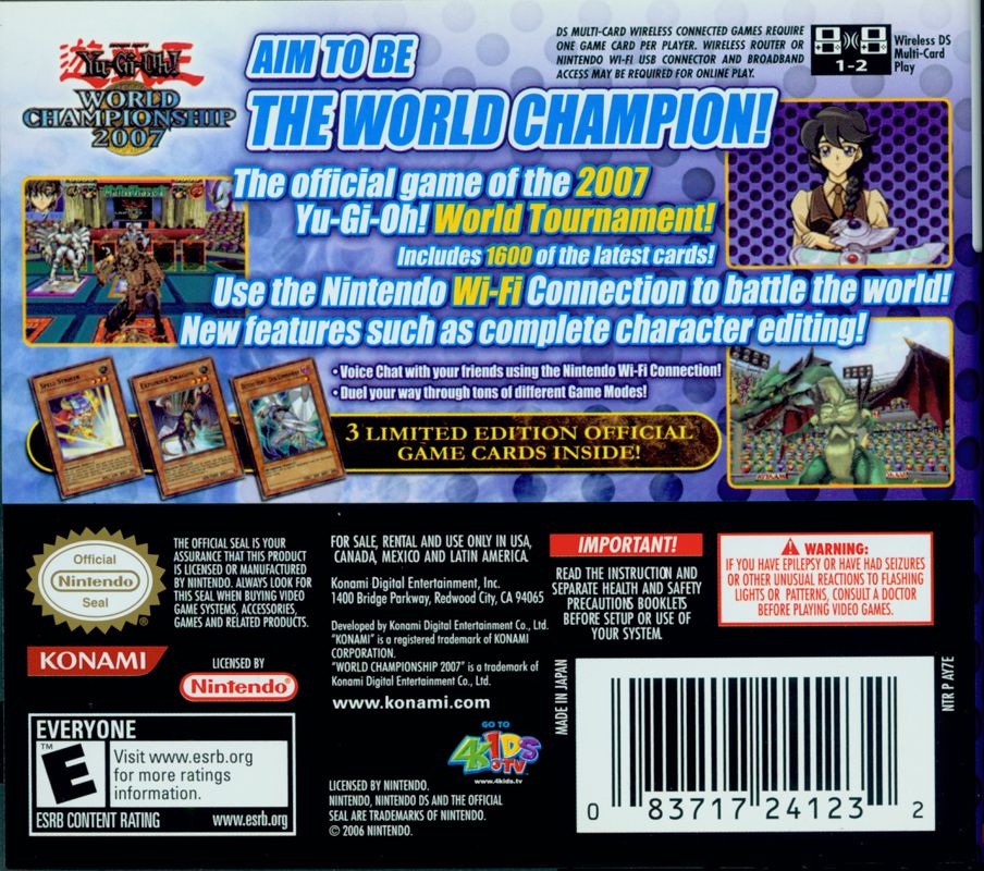 Yu-Gi-Oh!: World Championship 2007 (2007) - MobyGames