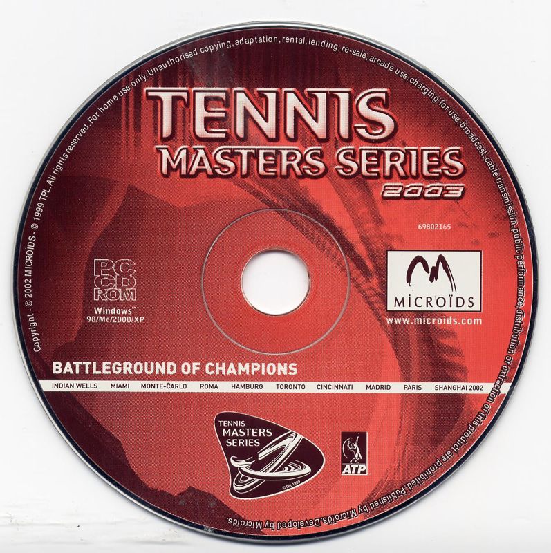 Media for Tennis Masters Series 2003 (Windows)