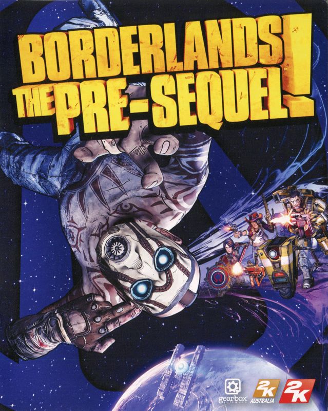 Manual for Borderlands: The Pre-Sequel! (PlayStation 3): Front