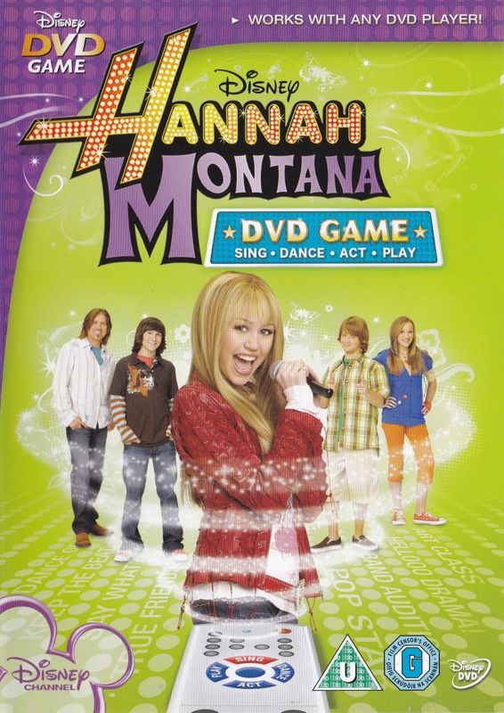 Inside Cover for Disney Hannah Montana: DVD Game (DVD Player) (The keep case comes inside a card sleeve): Keep Case: Front