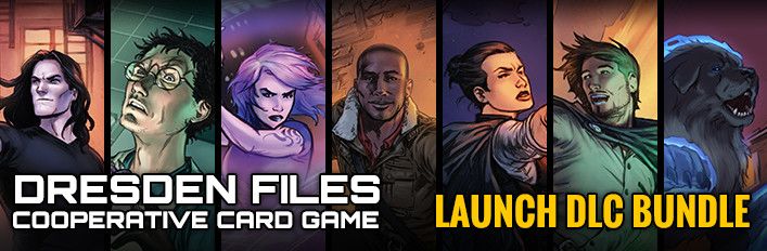 Front Cover for The Dresden Files: Cooperative Card Game - Launch DLC Bundle (Macintosh and Windows) (Steam release)