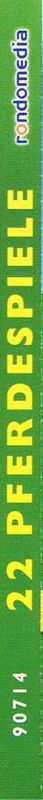 Spine/Sides for 22 Pferde-Spiele (Windows) (Software Pyramide release): Left