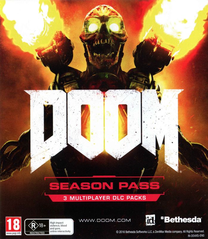 Extras for Doom (PlayStation 4): Season Pass - Front