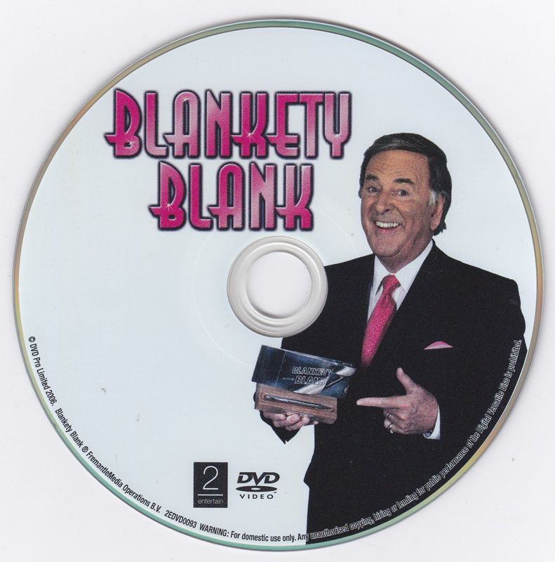 Media for Blankety Blank (DVD Player) (The keep case is enclosed in a card sleeve)