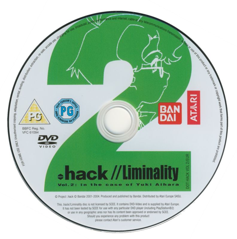 Media for .hack//Mutation: Part 2 (PlayStation 2) (Game contains part 2 of the Anime DVD Series .hack//Liminality Vol.2:in the case of Yuki Aihara): Bonus DVD of .hack //liminality: in the case of Yuki Aihara