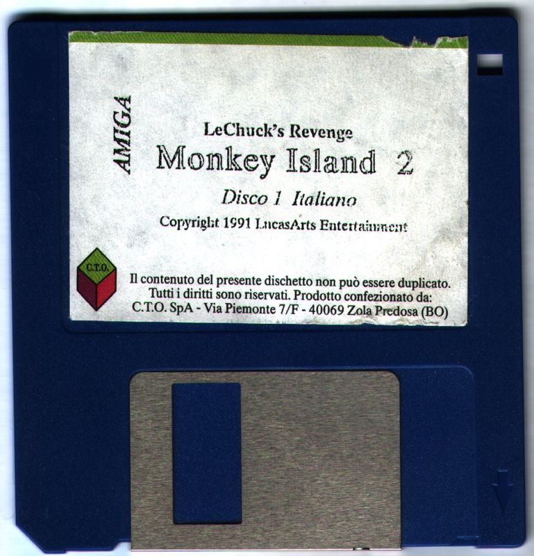 Media for Monkey Island 2: LeChuck's Revenge (Amiga): Disc 1/11