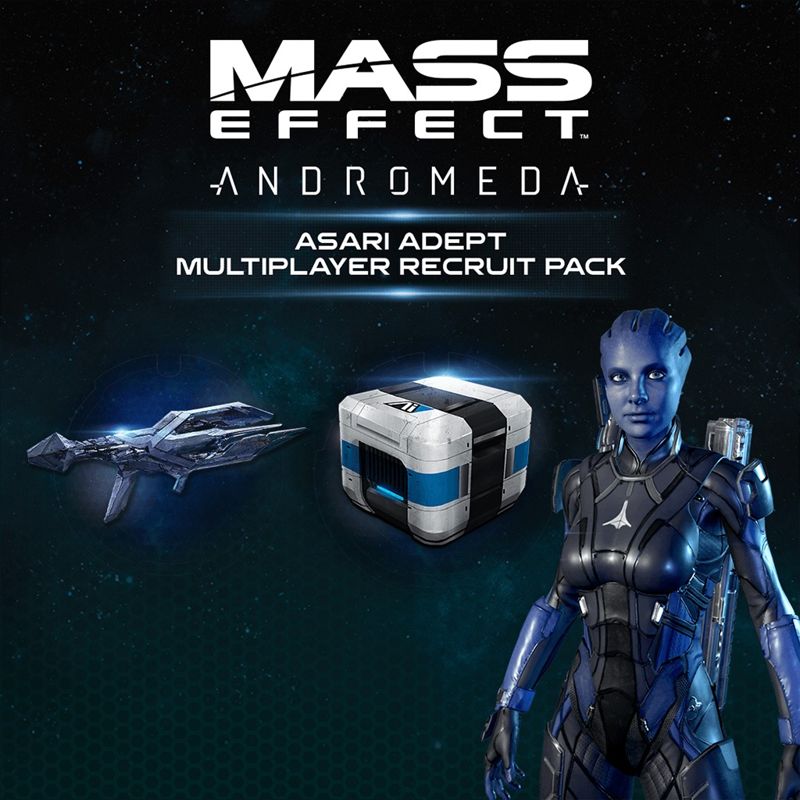 Front Cover for Mass Effect: Andromeda - Asari Adept Multiplayer Recruit Pack (PlayStation 4) (download release)