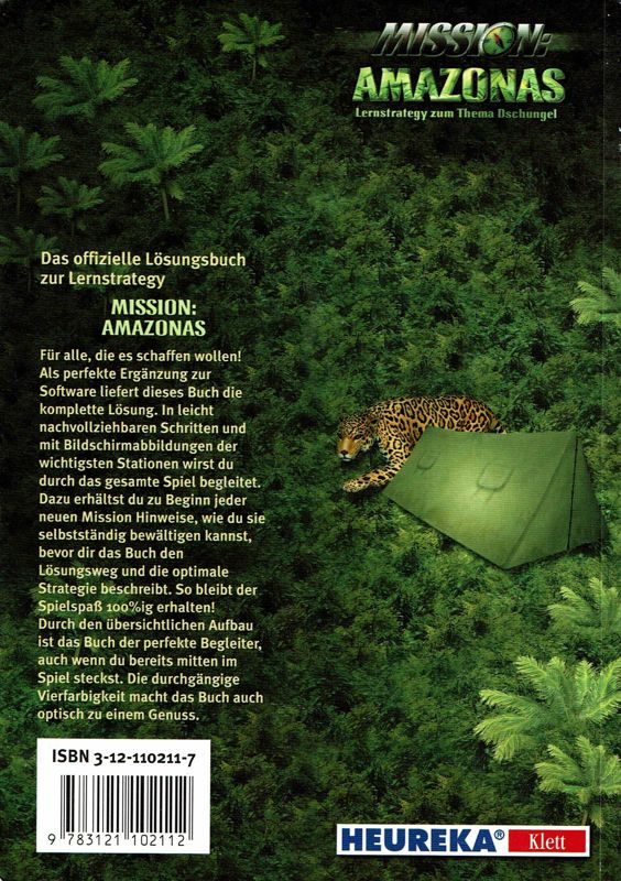 Extras for Mission Amazonas (Windows) (Tandem Verlag release): Strategy Guide - Back