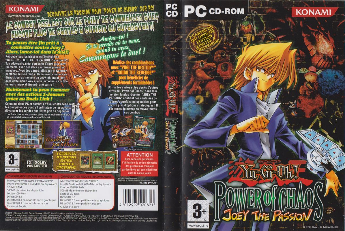 Full Cover for Yu-Gi-Oh!: Power of Chaos - Joey the Passion (Windows)