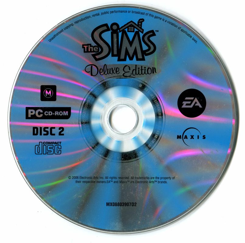 Media for The Sims: Deluxe Edition (Windows) (Re-release): Disc 2