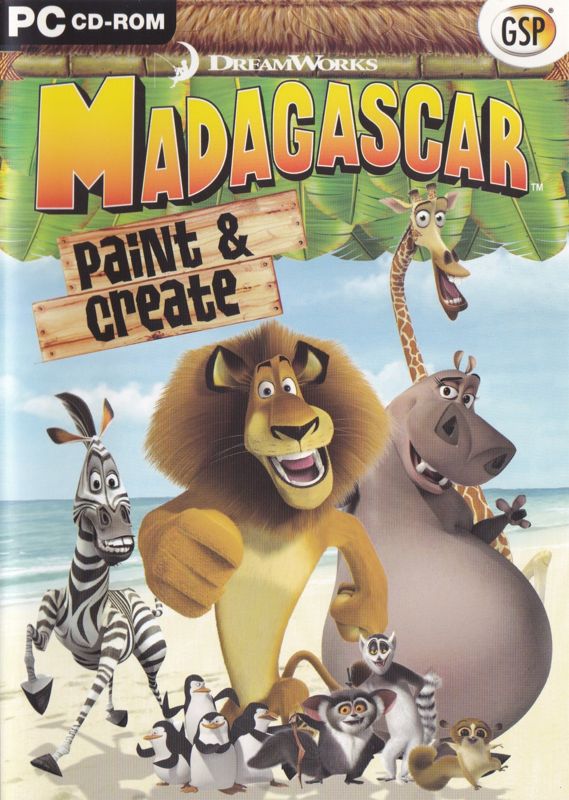 Front Cover for Dreamworks Madagascar: Paint & Create (Windows)