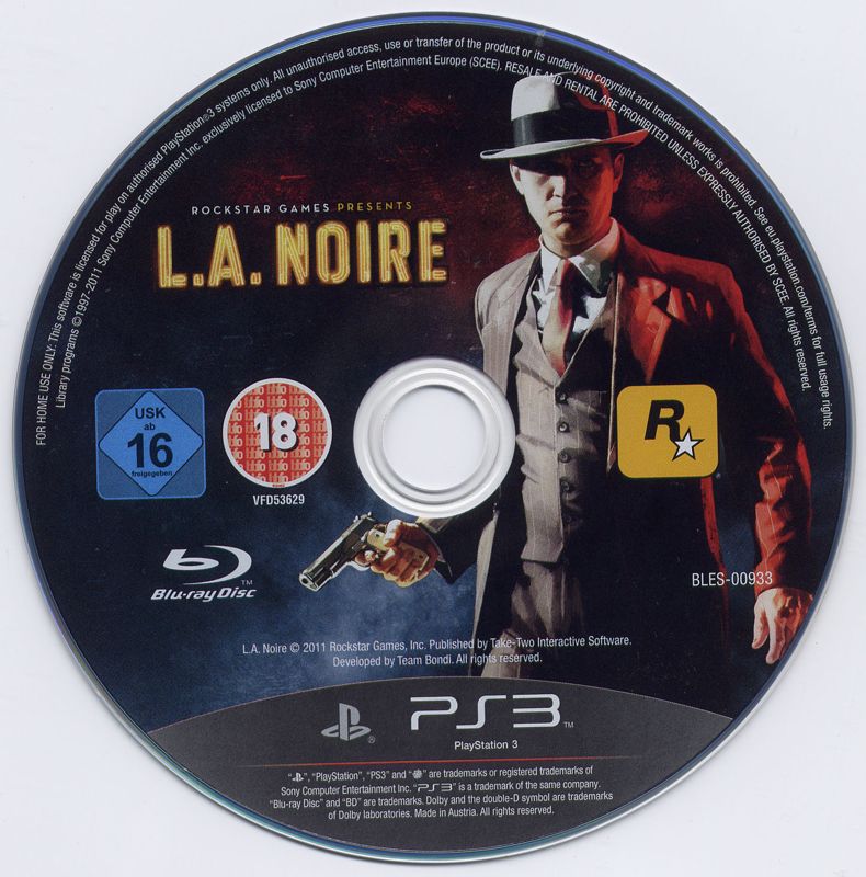Media for L.A. Noire (PlayStation 3)