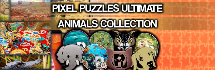 Front Cover for Pixel Puzzles Ultimate: Animals Collection (Windows) (Steam release)